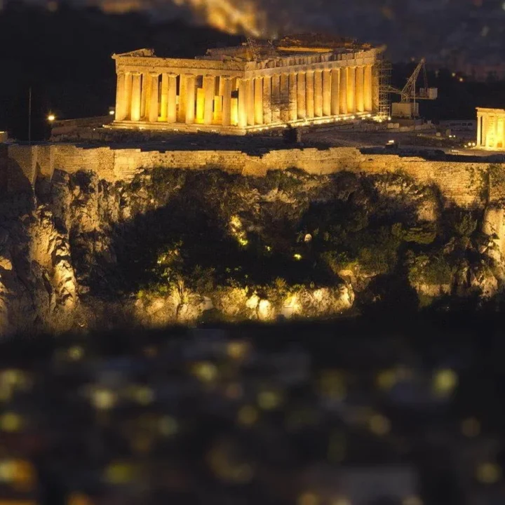 Παρθενώνας την νύχτα