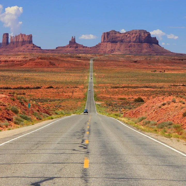 USA Desert highway