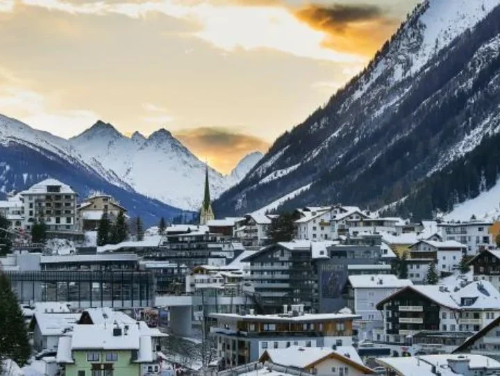 austria snow villages