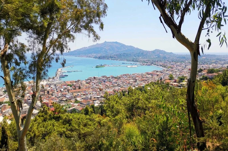 Θέα από το λόφο Μπόχαλη Ζάκυνθος